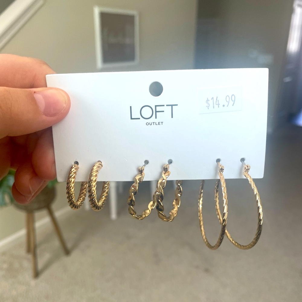 Loft Hoop Earring Set - new!